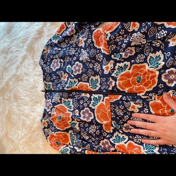 Old Navy floral and bird unique boho dress size medium - Picture 16 of 16